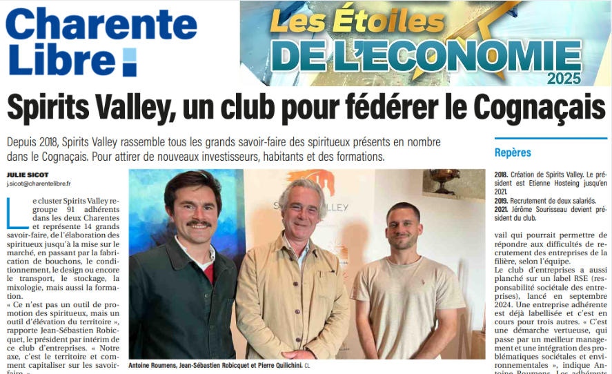 Spirits Valley à l’honneur aux Étoiles de l’Économie 2025